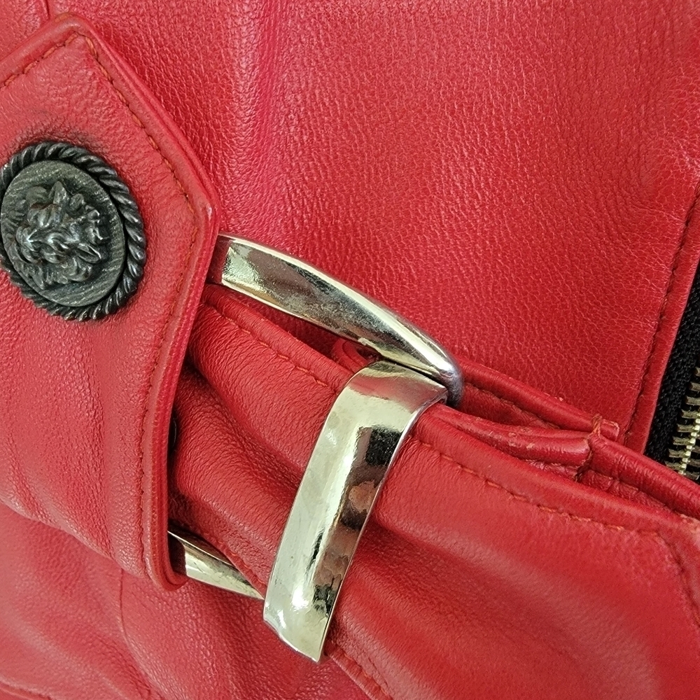 Vintage Sebastian Red Leather Vest - Picture 3 of 5